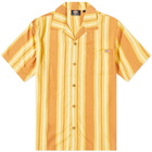 Dickies Men's Lynnwood Stripe Vacation Shirt in Pale Banana