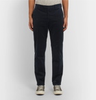 NN07 - Navy Scott Cotton-Corduroy Trousers - Blue