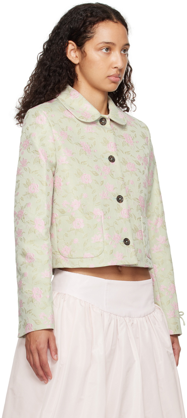 【関税込み】Sandy Liang グリーン Ditto ジャケット Sandy Liang Green Ditto Jacket Sandy Liang