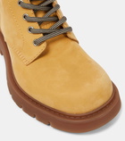 Bottega Veneta Haddock suede combat boots