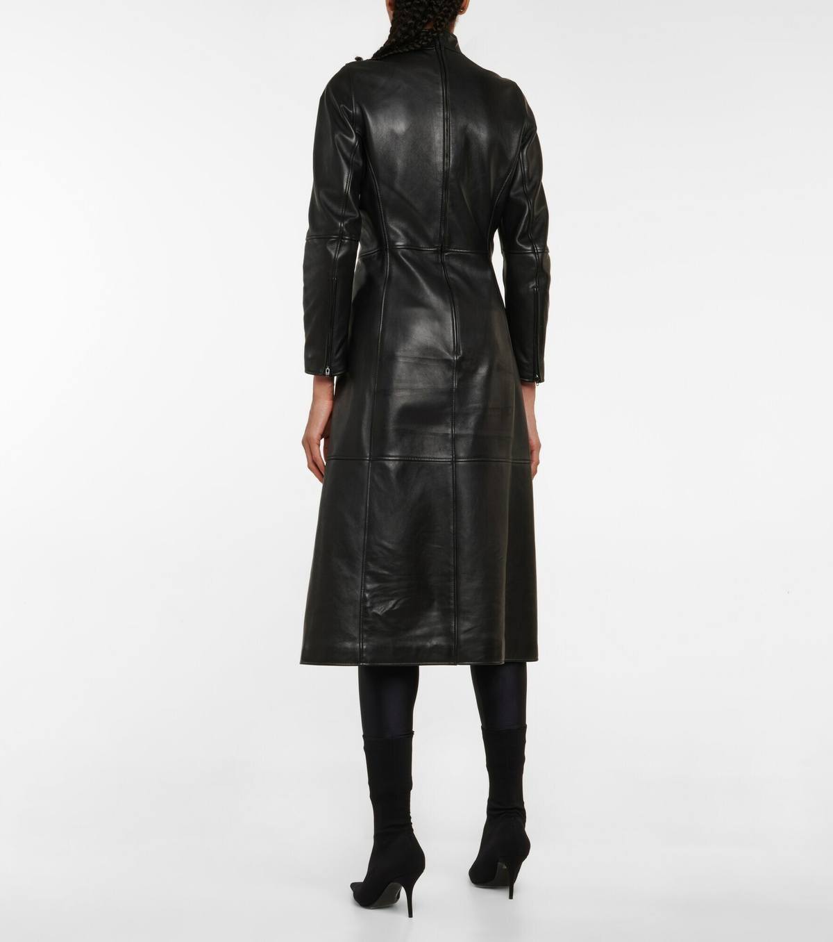 Balenciaga - Leather midi dress Balenciaga