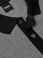 HUGO BOSS - Parlay Contrast-Tipped Cotton Polo Shirt - Black
