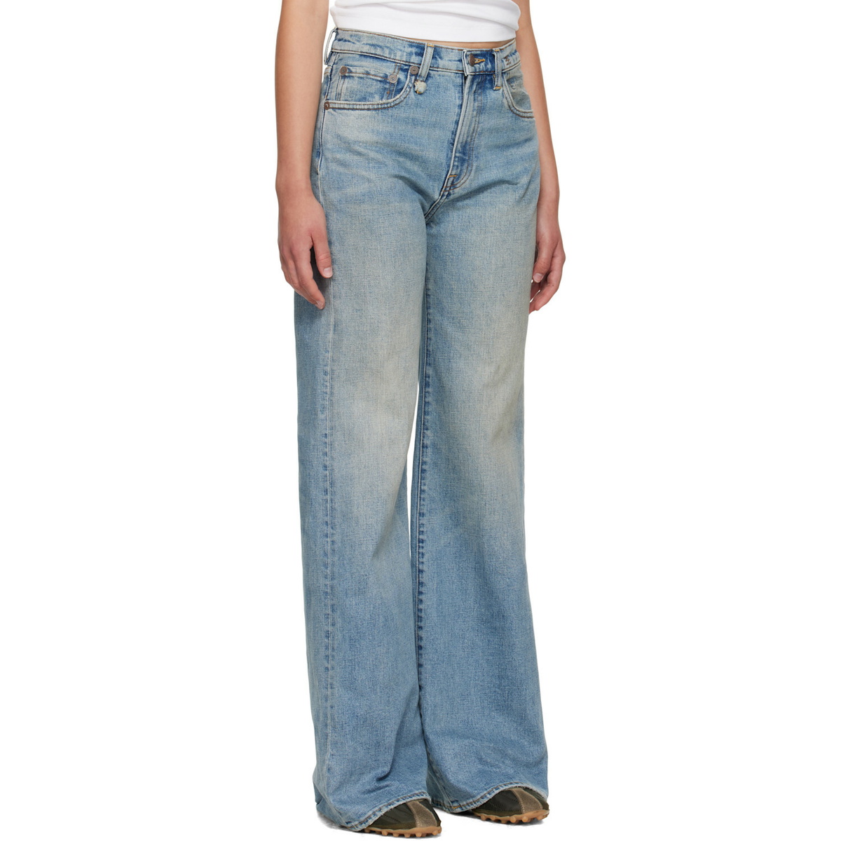 R13 Blue Straight Jeans