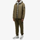 Stone Island Men's Lightweight Hooded Down Jacket in Olive