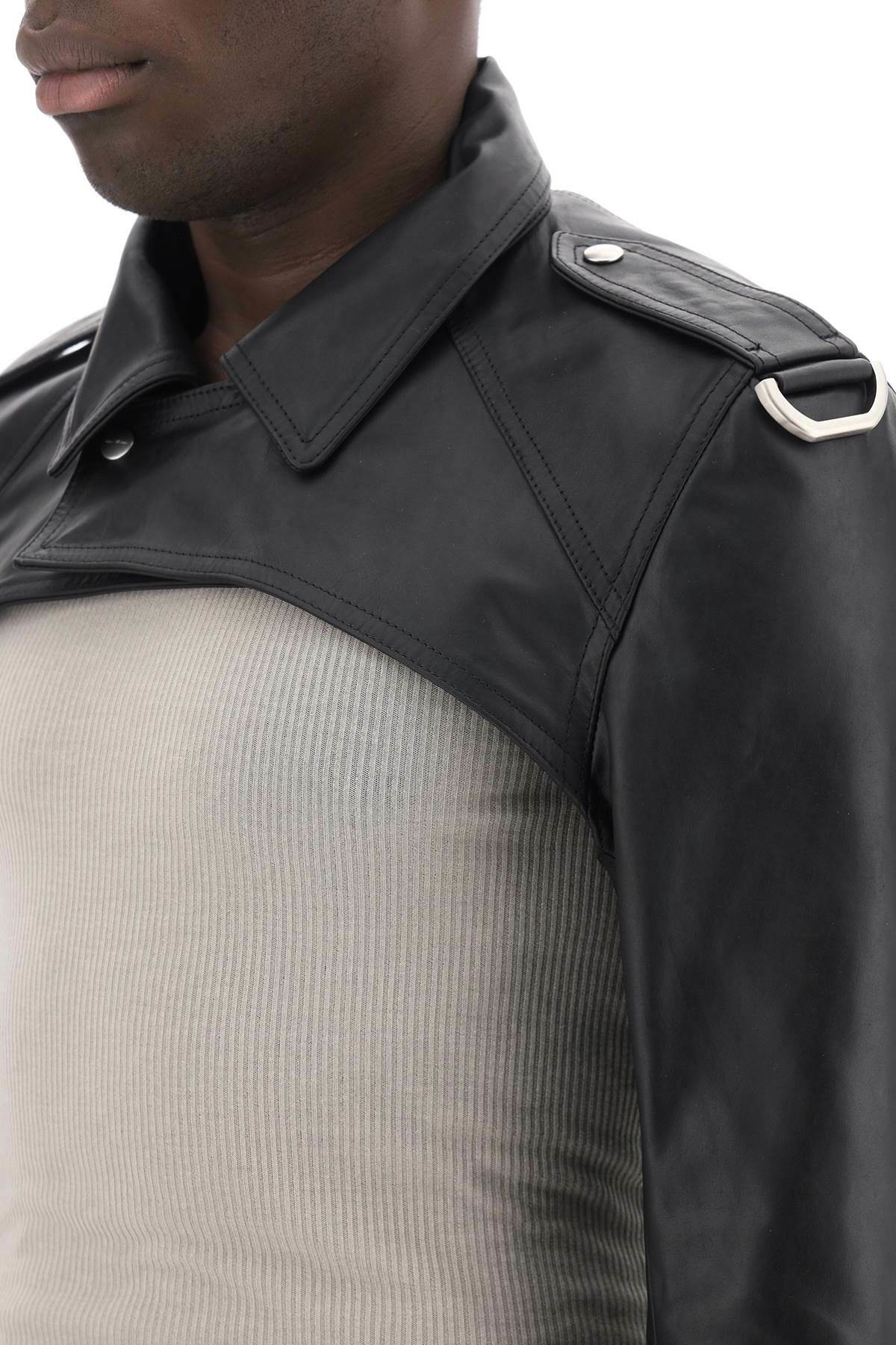 rick owens リックオウエンス　ボレロ　アウター RICK OWENS biker-style bolero jacket Black Rick Owens