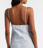 SIR Lista pinstripe cotton-blend top