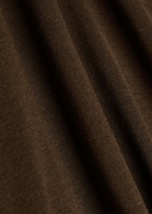 Officine Générale Boris Knit T-shirt Dark Brown