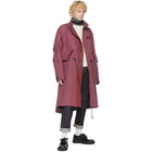 Sacai Pink Cotton Oxford Coat