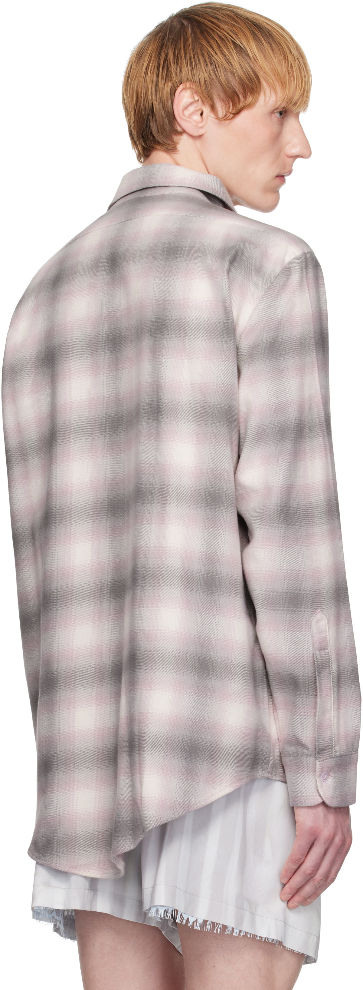 Collina Strada Purple Tuxedo Button Up Shirt
