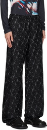 Andersson Bell Black Flower Trousers