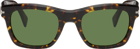 Lanvin Tortoiseshell Square Sunglasses