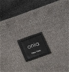 Onia - Reversible Logo-Appliquéd Colour-Block Cotton-Canvas Tote Bag - Gray