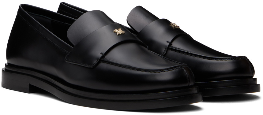 Max Mara Black Logo Hardware Loafers