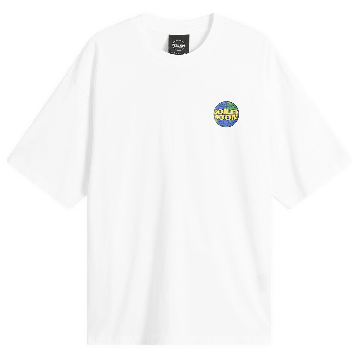 Boiler Room Men's Globe Logo T-Shirt in White