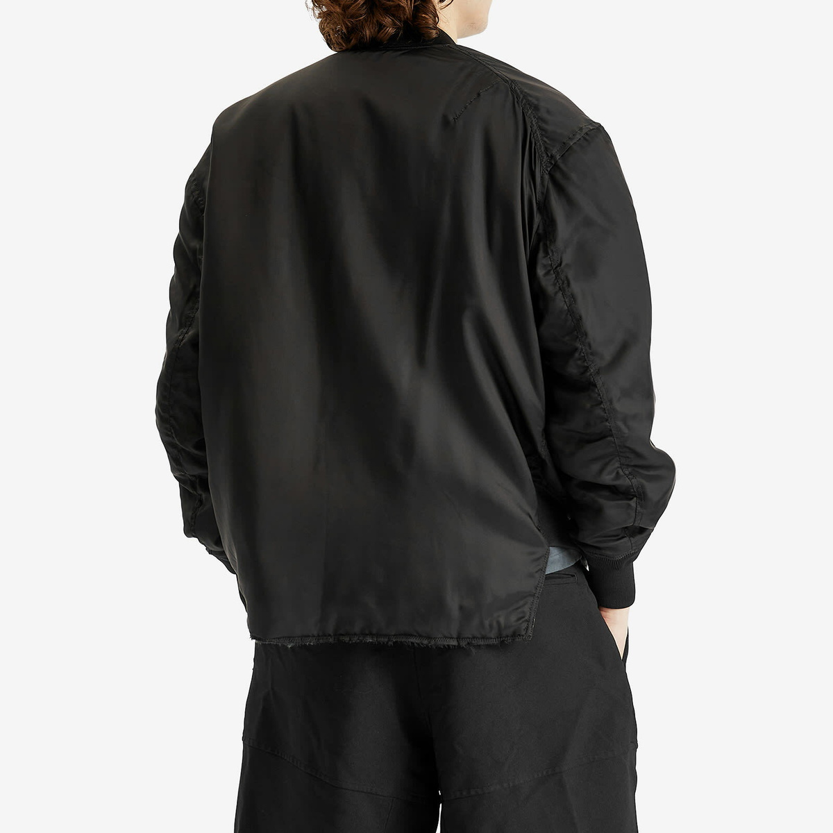 Comme des Garçons Men's Asymetric Bomber Jacket in Black