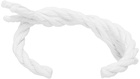 MM6 Maison Margiela White Knit Bracelet