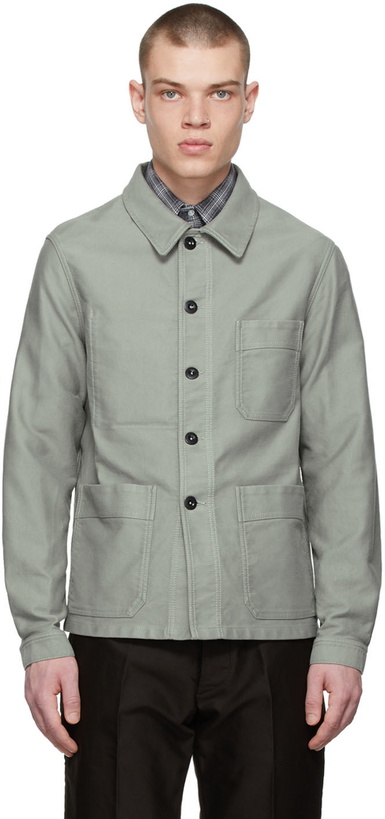 Photo: TOM FORD Grey Cotton Chore Jacket