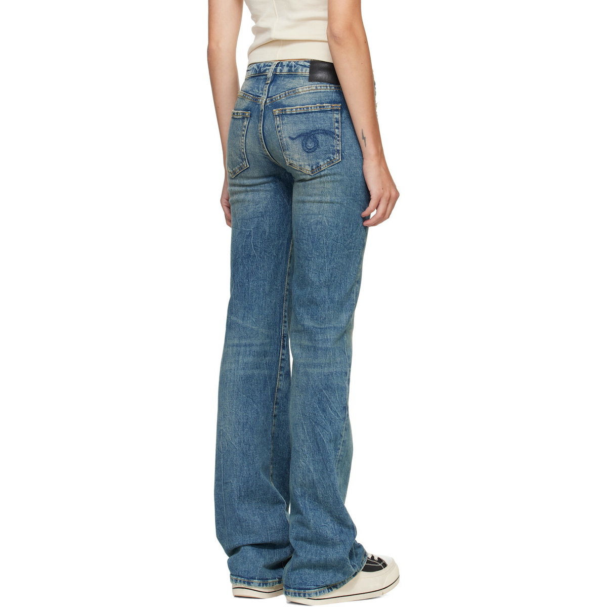 R13 Blue Flare Boy Jeans