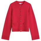 Good American Women's Button Front Knit Cardigan in Chili
