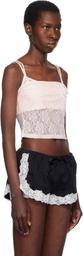 Yuhan Wang Pink Rose Lace Camisole