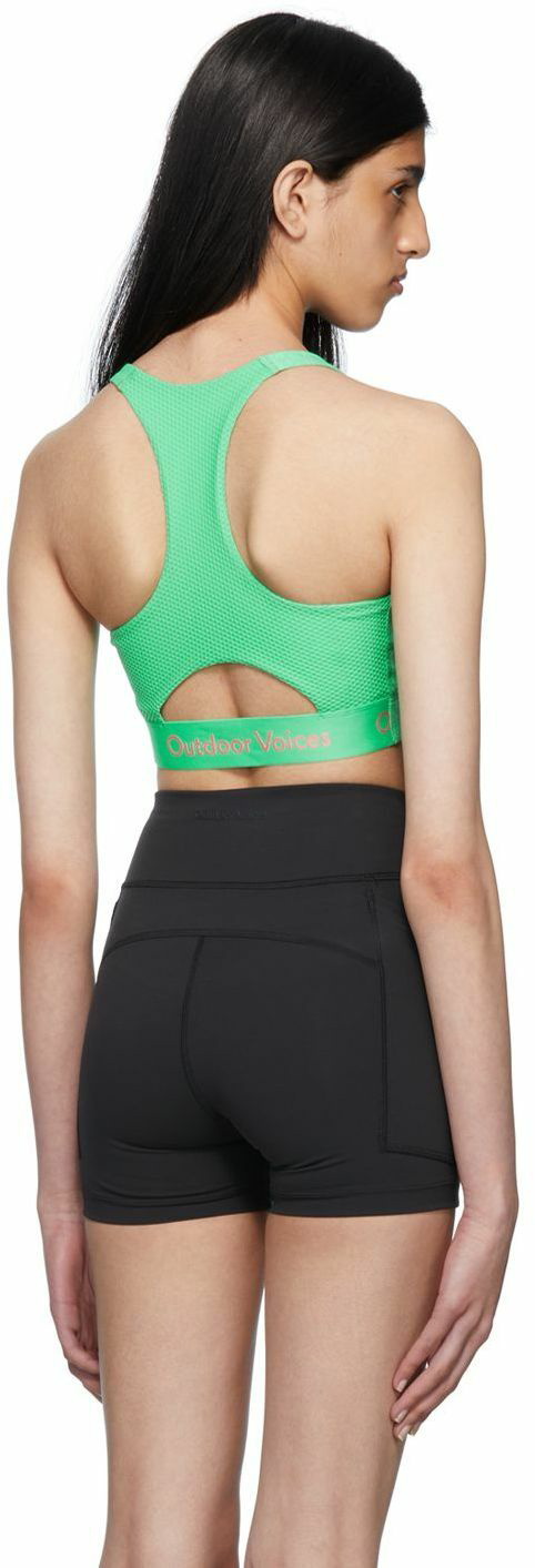 Outdoor Voices Green Doing Things Sport Bra Outdoor Voices