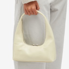 MARGE SHERWOOD Women's Hobo Shoulder Bag in Blond Wood Crinkle 
