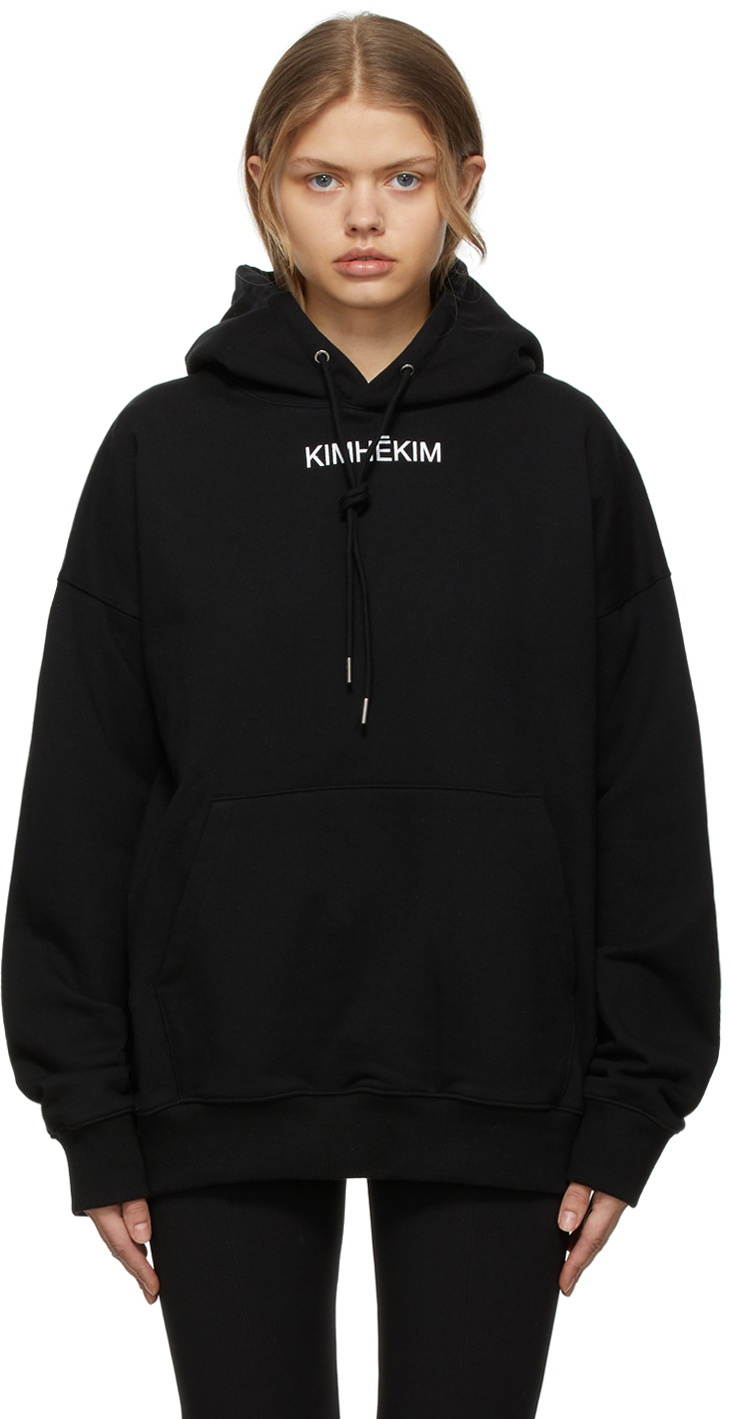 KIMHĒKIM Black Small Logo Hoodie KIMHĒKIM