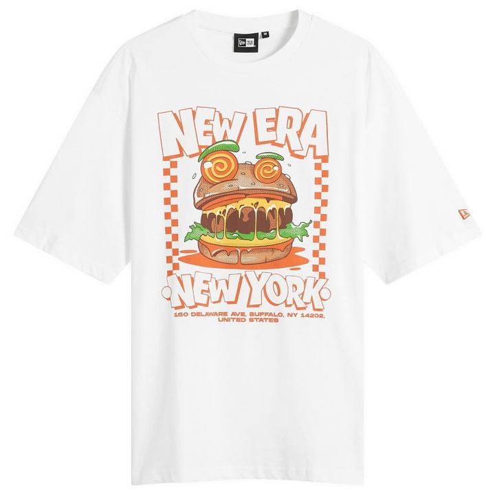 Photo: New Era Men's Burger Graphic T-Shirt in White