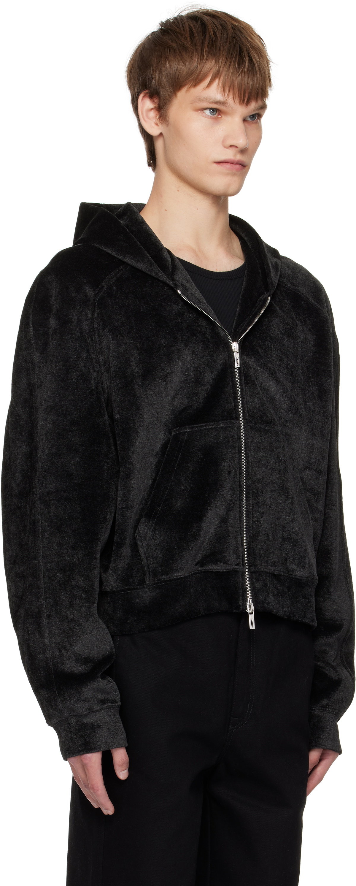 LGN Louis Gabriel Nouchi Black Raglan Hoodie