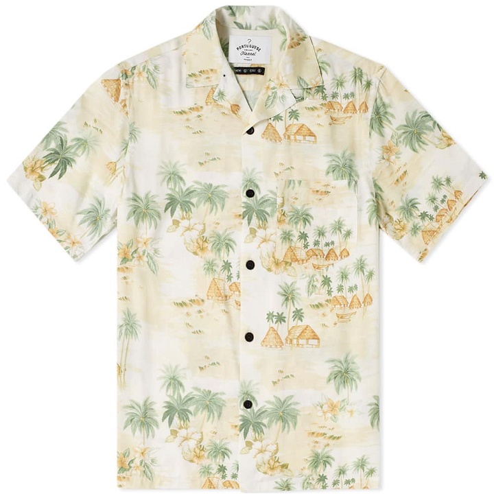 Photo: Portuguese Flannel Short Sleeve Polynesia Vacation Shirt