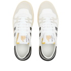 Lanvin Men's Clay Low Top Sneakers in White/Black