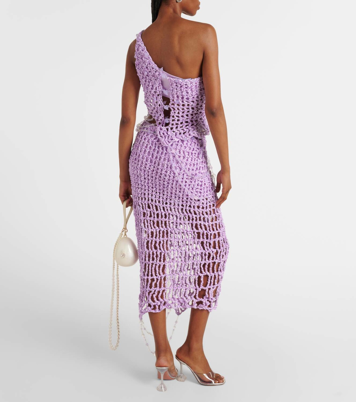 【Susan Fang】 Beaded crochetミディスカート Susan Fang Beaded crochet midi skirt Susan Fang