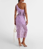 Susan Fang Beaded crochet midi skirt