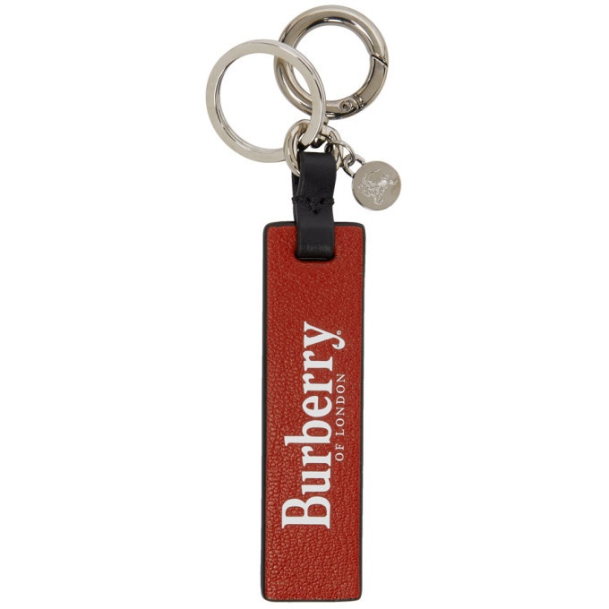 Photo: Burberry Red and Black Logo Keychain