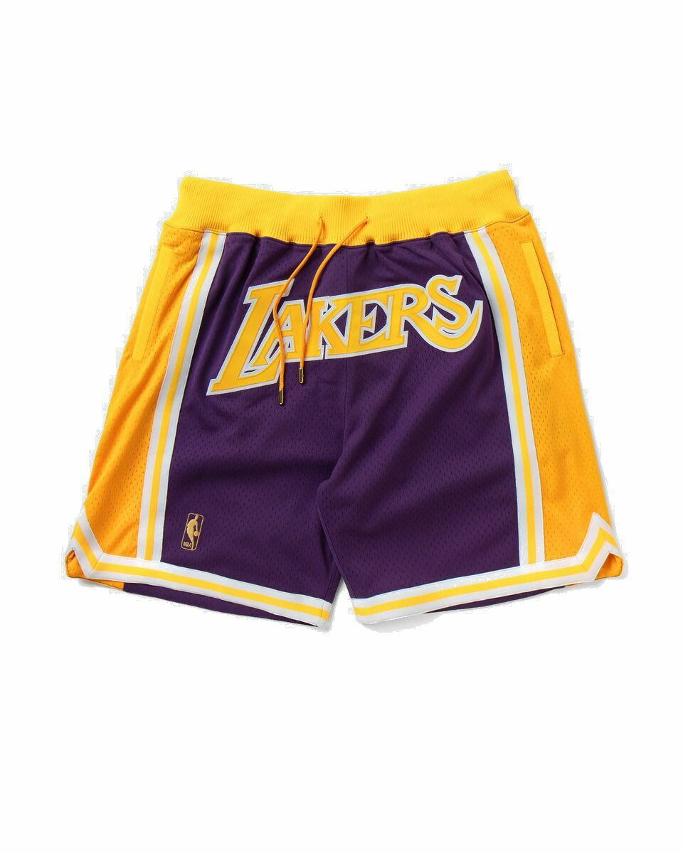 Photo: Mitchell & Ness Nba Just Don Shorts Los Angeles Lakers Road 1996 Purple - Mens - Sport & Team Shorts