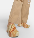 Loewe Terra Foam marbled clogs