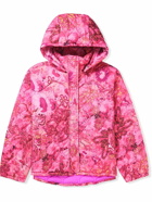 Collina Strada - Valley Quilted Padded Printed Shell Hooded Jacket - Pink