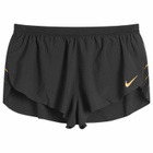 Nike Running Men's Aeroswift Jakob 2in Short in Black/Gold