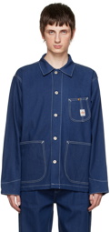 Nudie Jeans Blue Howie Chore Jacket