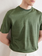 Zegna - Oasi Knitted Linen T-Shirt - Green