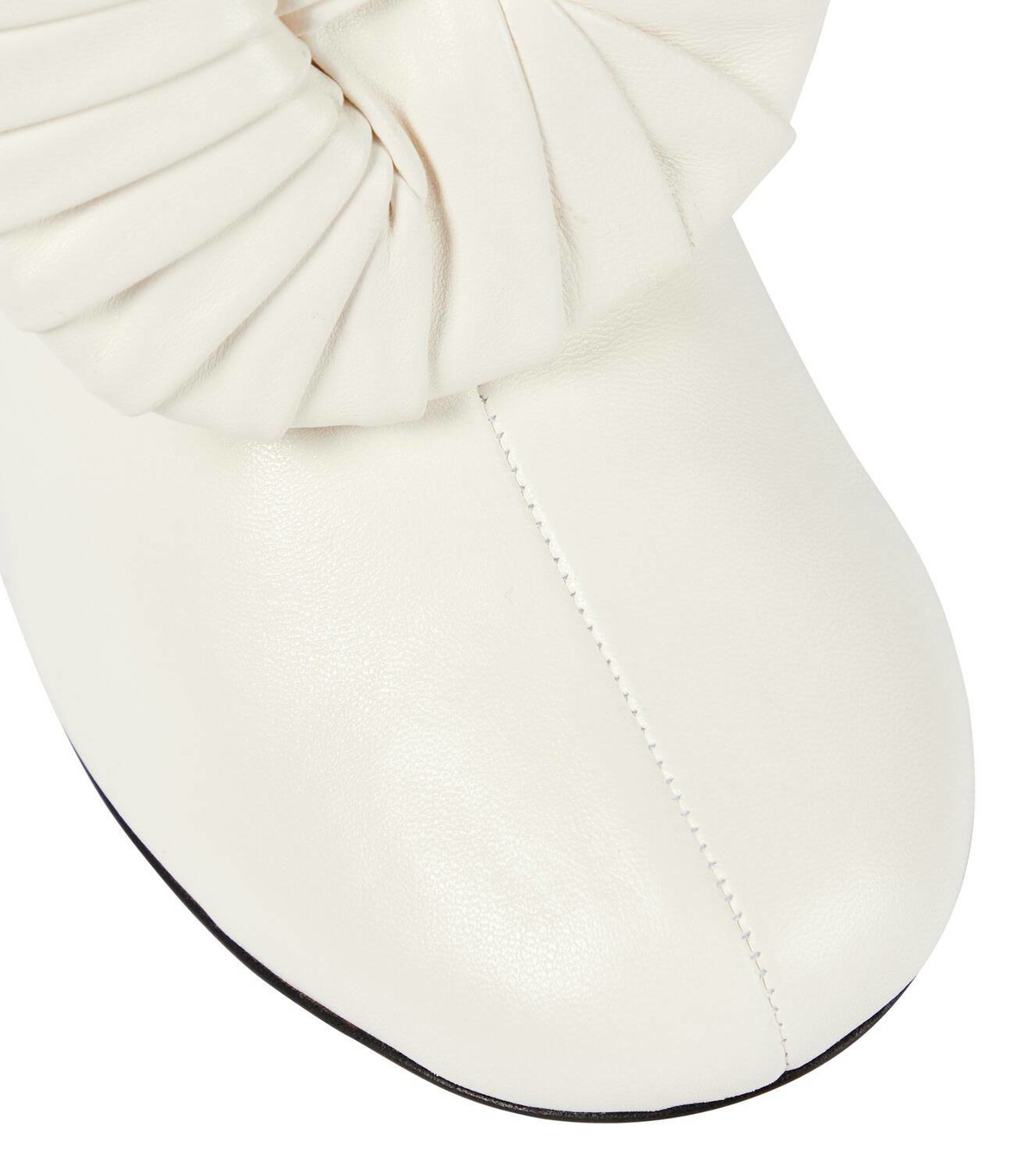 Loewe Pleated-buckle leather ankle boots