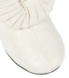 Loewe Pleated-buckle leather ankle boots