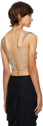 Rui Beige Cut Out Tank Top