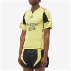 Martine Rose Men's Shrunken Football T-Shirt in Yellow/Black