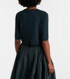 'S Max Mara Cropped cotton, silk and cashmere cardigan
