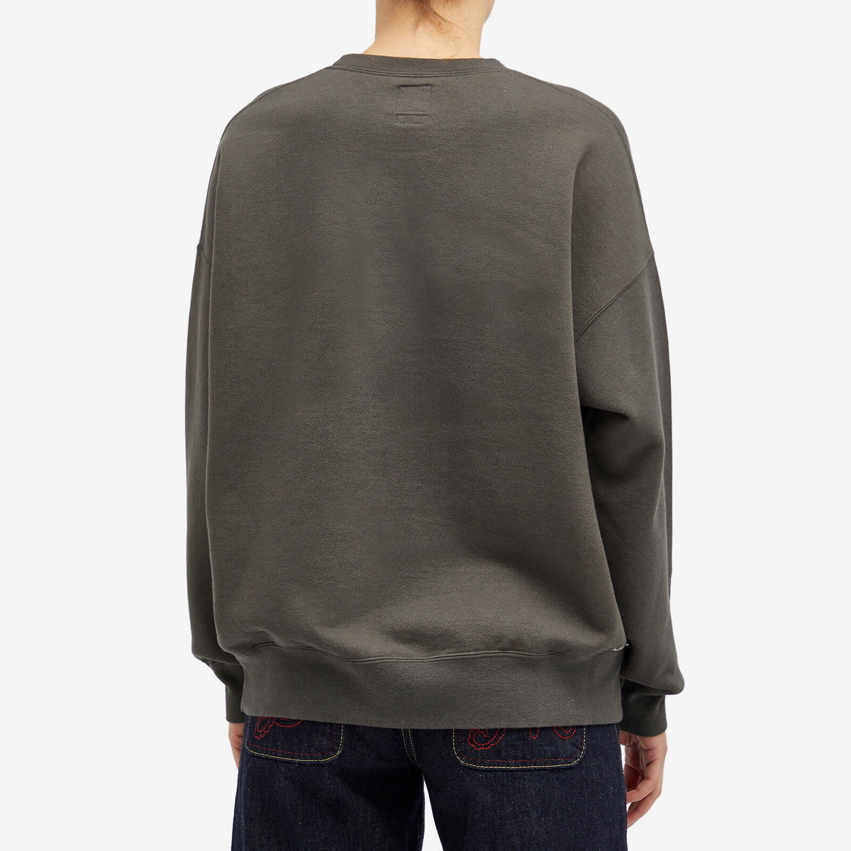 Visvim Women's Mplus Crew Sweat in Black