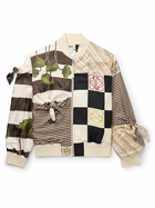 LOEWE - Paula’s Ibiza Knotted Printed Silk-Twill Bomber Jacket - Green