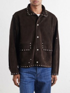 BODE - Studded Suede Jacket - Brown