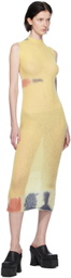 Eckhaus Latta Yellow Composition Midi Dress