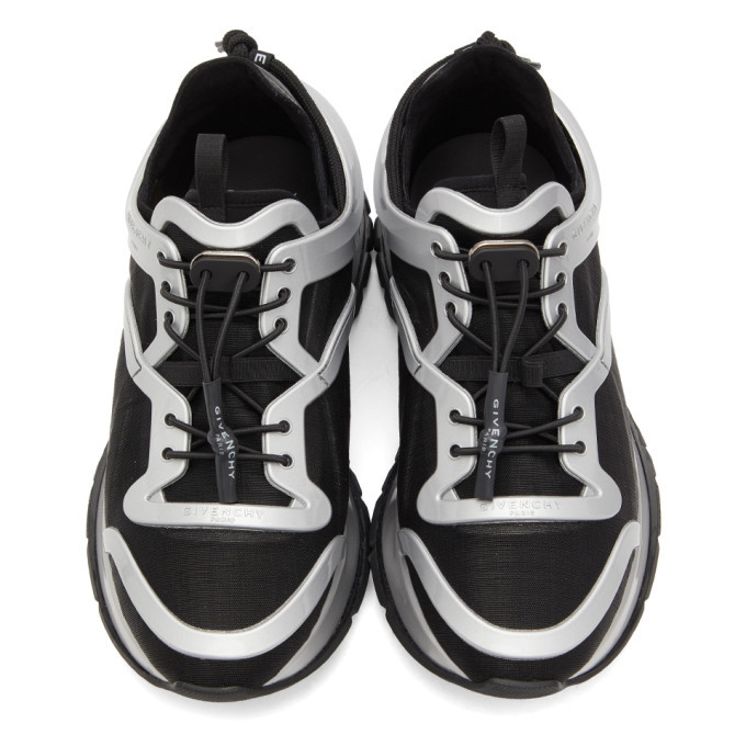 ゆみ吉ページ Givenchy Black and Silver Spectre Cage Runner Sneakers Givenchy